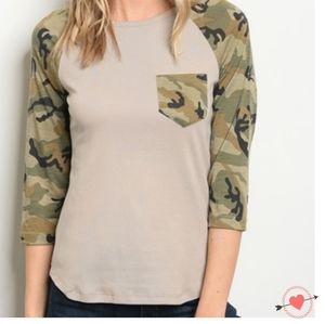 Taupe Camo Long Sleeve